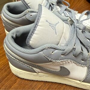 Gray and White Sneakers Jordan